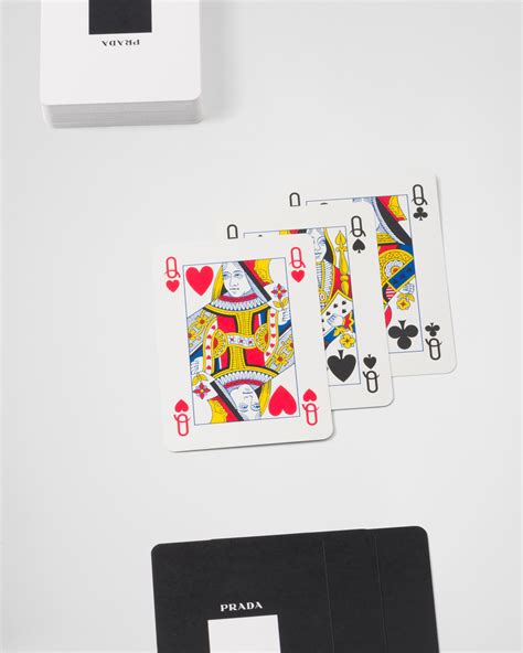 Prada Playing Card Kit With Three Card Decks 